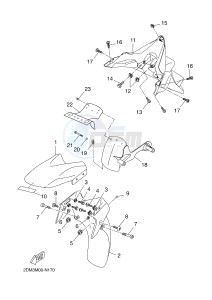 YPR125R XMAX 125 EVOLIS 125 (2DM8) drawing FENDER