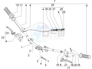 LX 50 4T drawing Handlebars - Master cil