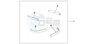 GL1800A UK - (E / MKH) drawing CHROME SADDLEBAG