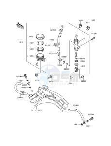 ER-6N ER650EFF XX (EU ME A(FRICA) drawing Rear Master Cylinder