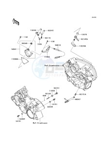 KSV 700 B [KFX 700] (B6F-B9F) B9F drawing GEAR CHANGE MECHANISM