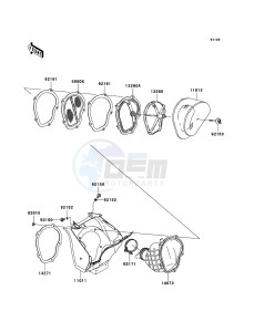 KX250F KX250-N2 EU drawing Air Cleaner