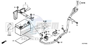 SH300AG TRX250T Europe Direct - (ED) drawing BATTERY