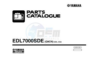 EDL7000SE/SDE EDL7000SED DIESEL 800 (Q9CN) drawing .1-Front-Page