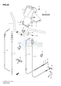 LT-F250 (E17) drawing HANDLE BAR (LT-F250L1 E17)