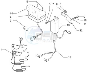 X9 125 SL drawing Intercom-Display