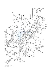 YZF-R125A YZF-R125 ABS R125 (5D7T 5D7T 5D7T 5D7T) drawing FRAME