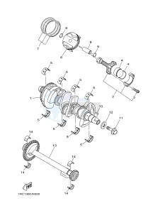 MTN850-A MTN-850-A MT-09 ABS (BS21) drawing CRANKSHAFT & PISTON