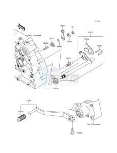 D-TRACKER KLX150HGF XX (EU ME A(FRICA) drawing Gear Change Mechanism