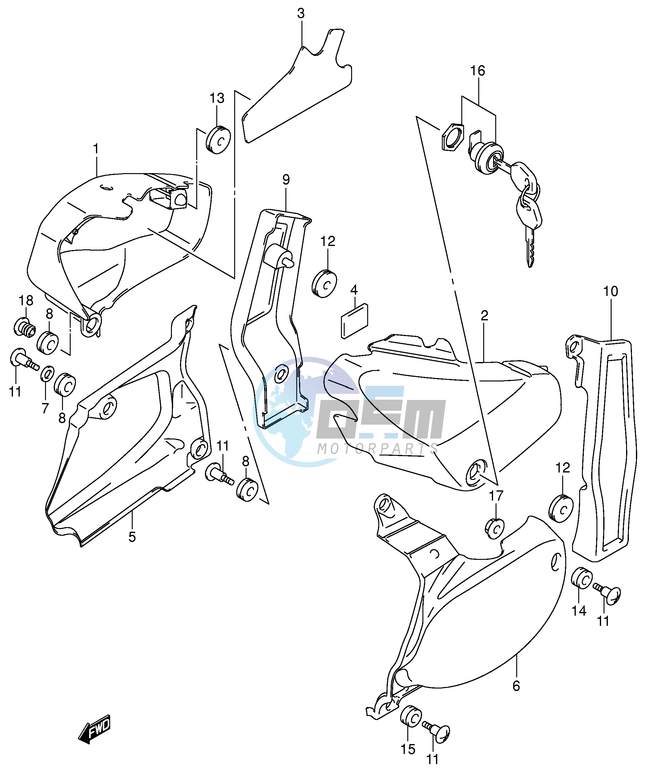 FRAME COVER (MODEL K3)