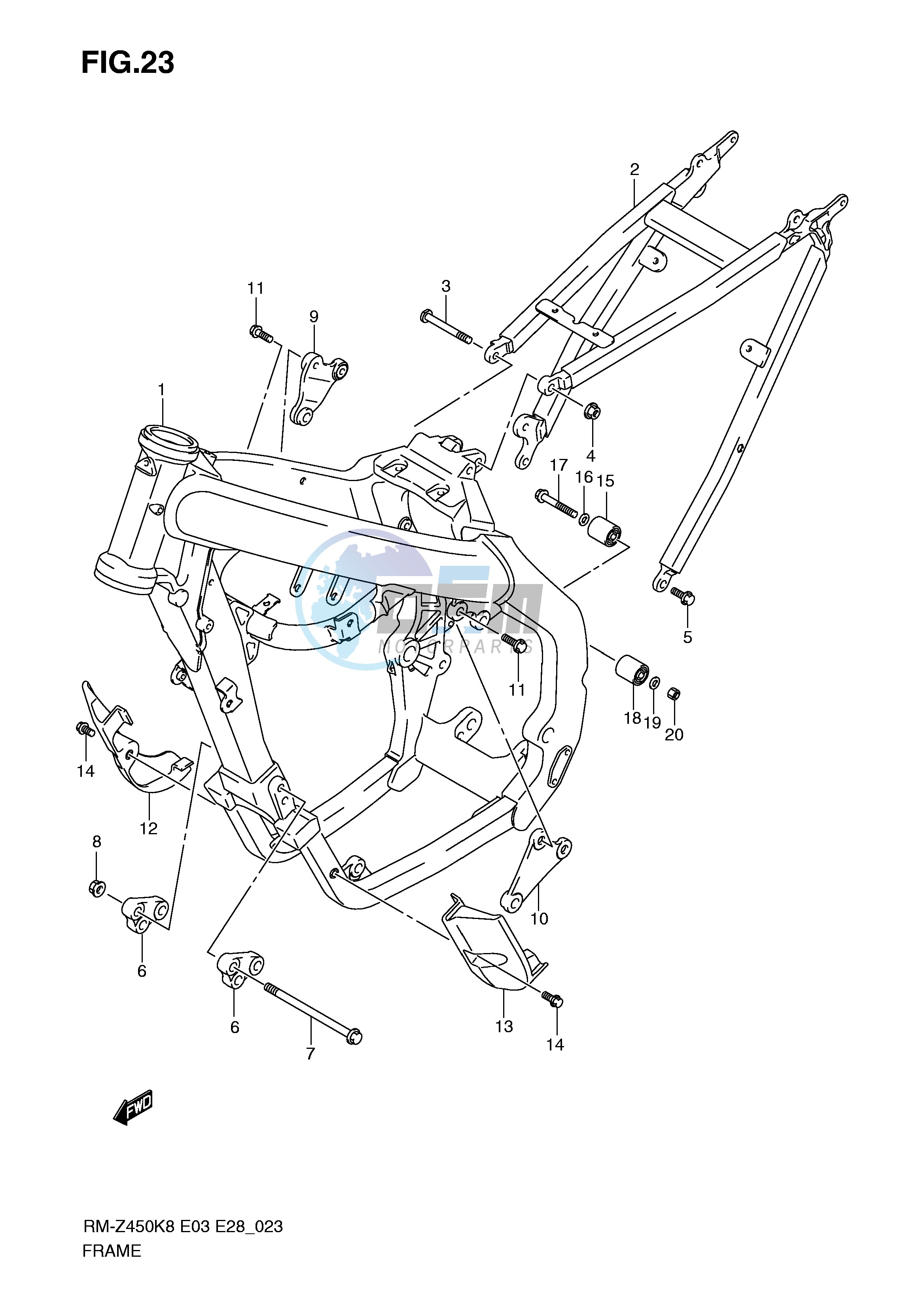 FRAME (RM-Z450K8 K9)