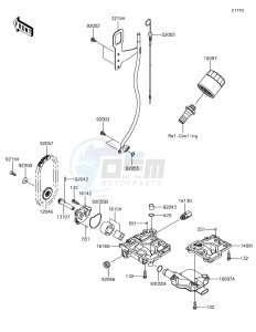 JET SKI SX-R JS1500AHF EU drawing Oil Pump