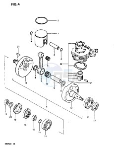 RM250 1999 drawing CRANKSHAFT