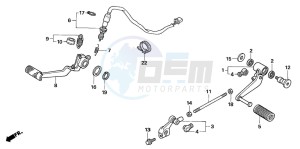 CB1300F CB1300SUPER FOUR drawing PEDAL