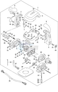 DF 150AP drawing Top Mount Dual