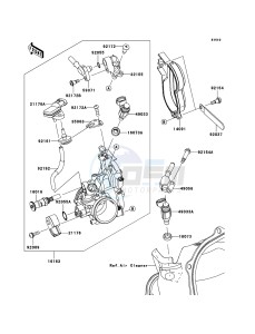 KX250F KX250YCF EU drawing Throttle