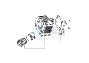 EURO MX - 150 cc drawing CYLINDER