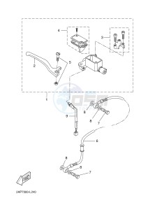 YN50F NEO'S 4 (2AC7 2AC7 2AC7) drawing FRONT MASTER CYLINDER