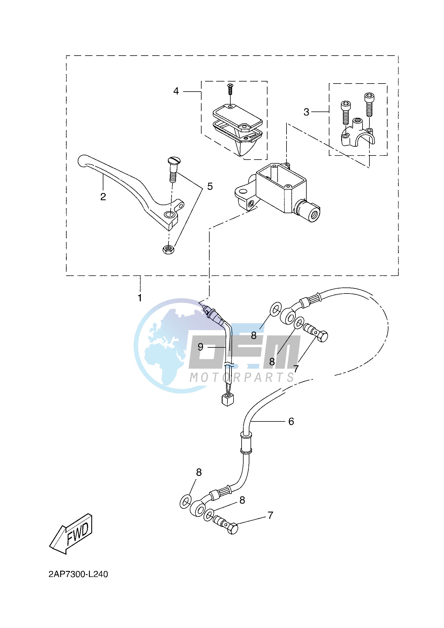 FRONT MASTER CYLINDER