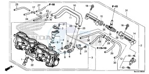 CB650FAJ CB650F 2ED drawing THROTTLE BODY