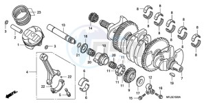 CBR1000RR9 Australia - (U / SPC) drawing CRANKSHAFT/PISTON