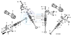 XL125VA EU / CMF - (EU / CMF) drawing CAMSHAFT/VALVE