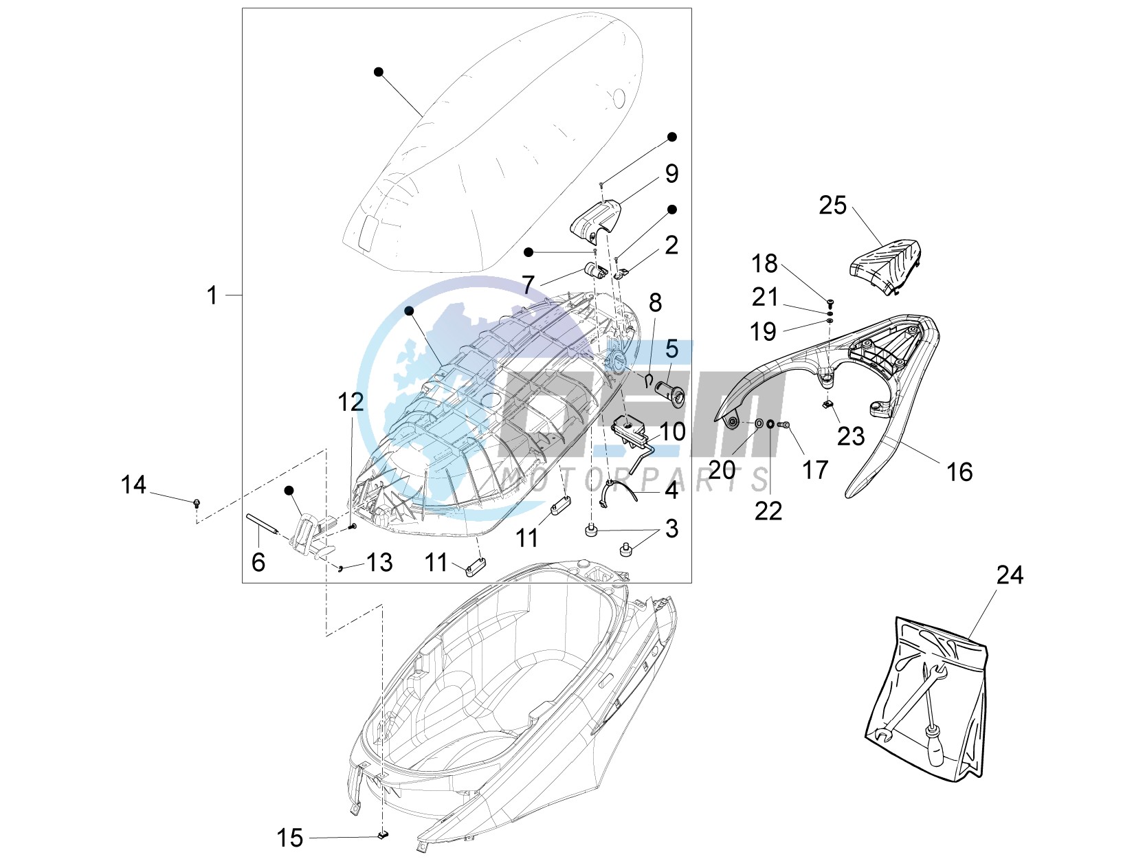 Saddle/seats