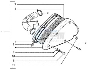 Liberty 125 Leader drawing Air Cleaner