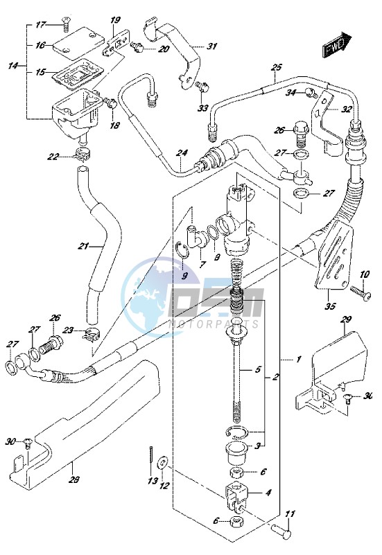 REAR MASTER CYLINDER