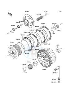 Z1000SX ABS ZX1000HBF FR GB XX (EU ME A(FRICA) drawing Clutch