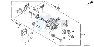 FJS400D9 Europe Direct - (ED) drawing PARKING BRAKE CALIPER