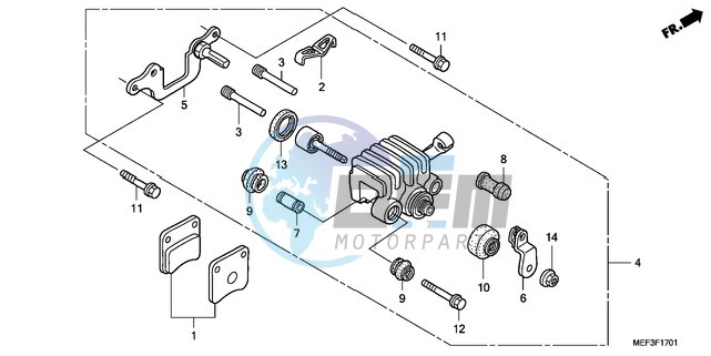 PARKING BRAKE CALIPER