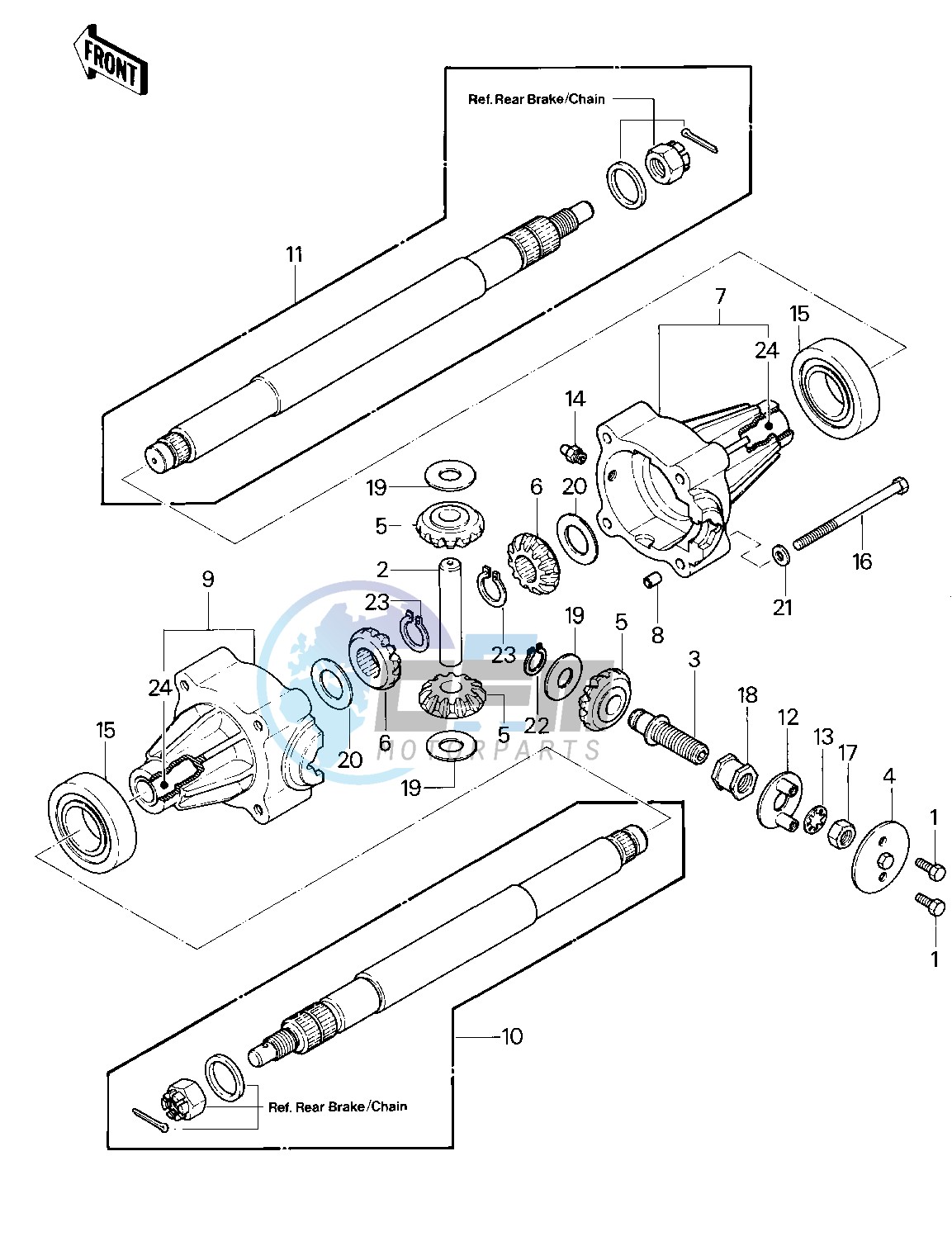 REAR AXLE -- 83 KLT200-A4_A4A- -