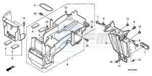 CB1300SA9 Europe Direct - (ED / ABS BCT MME TWO TY2) drawing REAR FENDER (CB1300A/CB13 00SA)