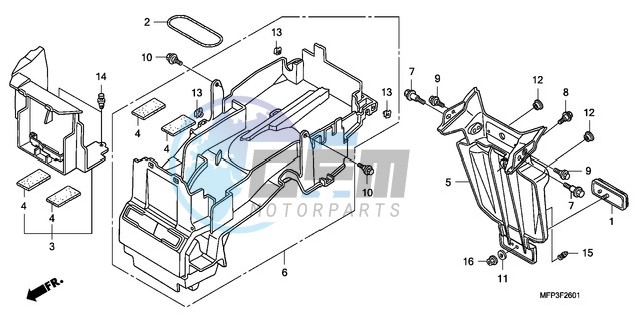 REAR FENDER (CB1300A/CB13 00SA)