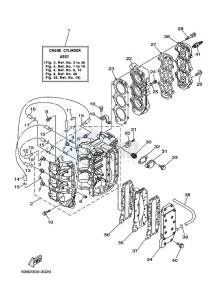 40VEOS drawing CYLINDER--CRANKCASE