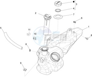 Liberty 150 4t 2v ie e3 (Vietnam) drawing Fuel Tank