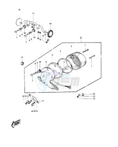 G4 TR (A-C) 100 drawing TAILLIGHT G4TR-C -- 70-73- -