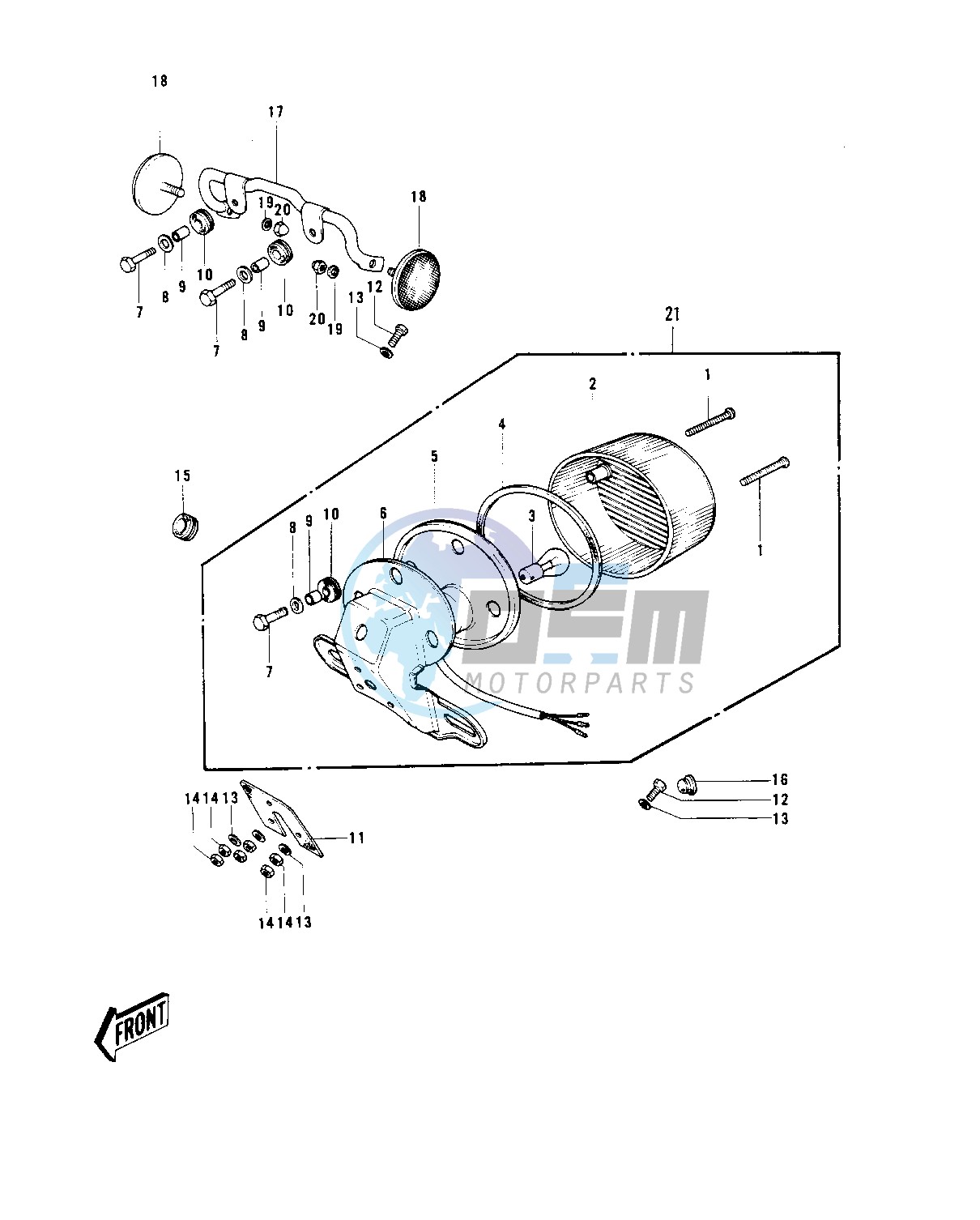 TAILLIGHT G4TR-C -- 70-73- -