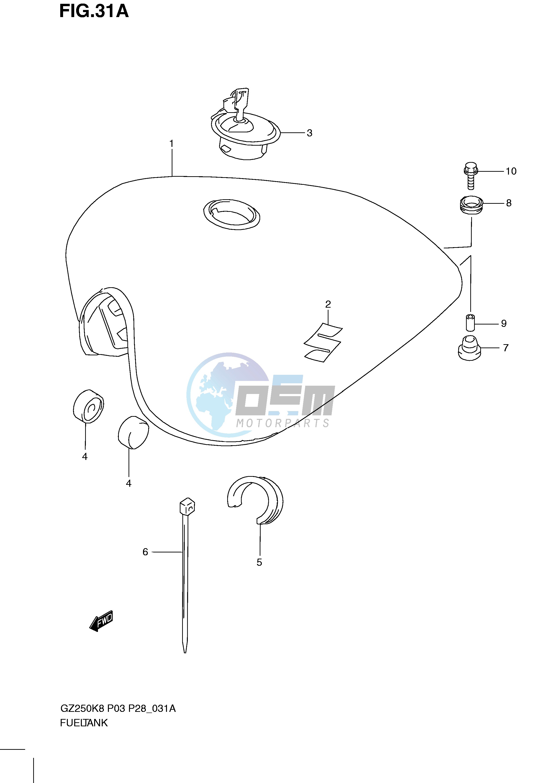 FUEL TANK (MODEL L0)