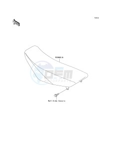 KX 100 A [KX100 MONSTER ENERGY] (A6F - A9FA) D9F drawing SEAT