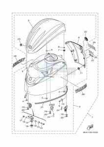 F250N drawing FAIRING-UPPER