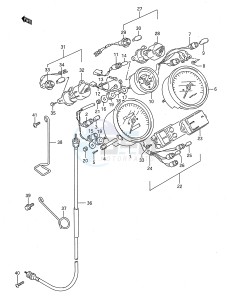 GSX750F (E28) drawing SPEEDOMETER