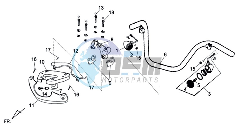 HANDLEBAR KLEMPLATEN