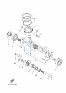 YFZ450R YFZ45YSSK (BW2L) drawing CRANKSHAFT & PISTON