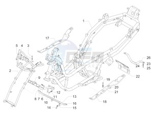 MP3 300 LT BUSINESS - SPORT ABS - ENJOY (EMEA) drawing Frame/bodywork