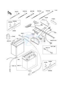 KVF 300 [PRAIRIE 300] (B1-B4) [PRAIRIE 300] drawing CHASSIS ELECTRICAL EQUIPMENT