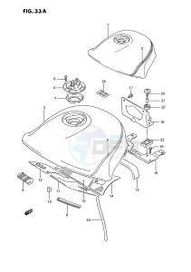 GSX1100 (E2) drawing FUEL TANK (MODEL K)