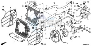 TRX500FMD TRX500FM Europe Direct - (ED) drawing RADIATOR