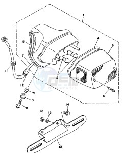 XV VIRAGO 535 drawing TAILLIGHT